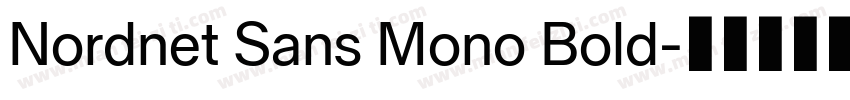 Nordnet Sans Mono Bold字体转换